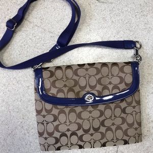 Coach cross body padded bag